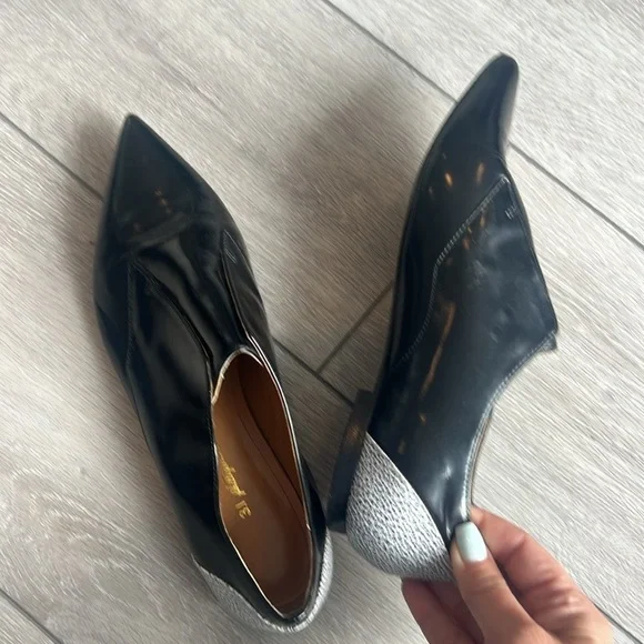 3.1 Phillip Lim black patent leather pointy toe slip on Italian Oxford shoe 8 - Picture 7 of 12